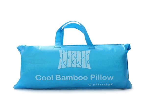 Bamboo Cylinder Pillow - Cool Bamboo Pain Relief Neck Pillow with Memory Foam - Image 4